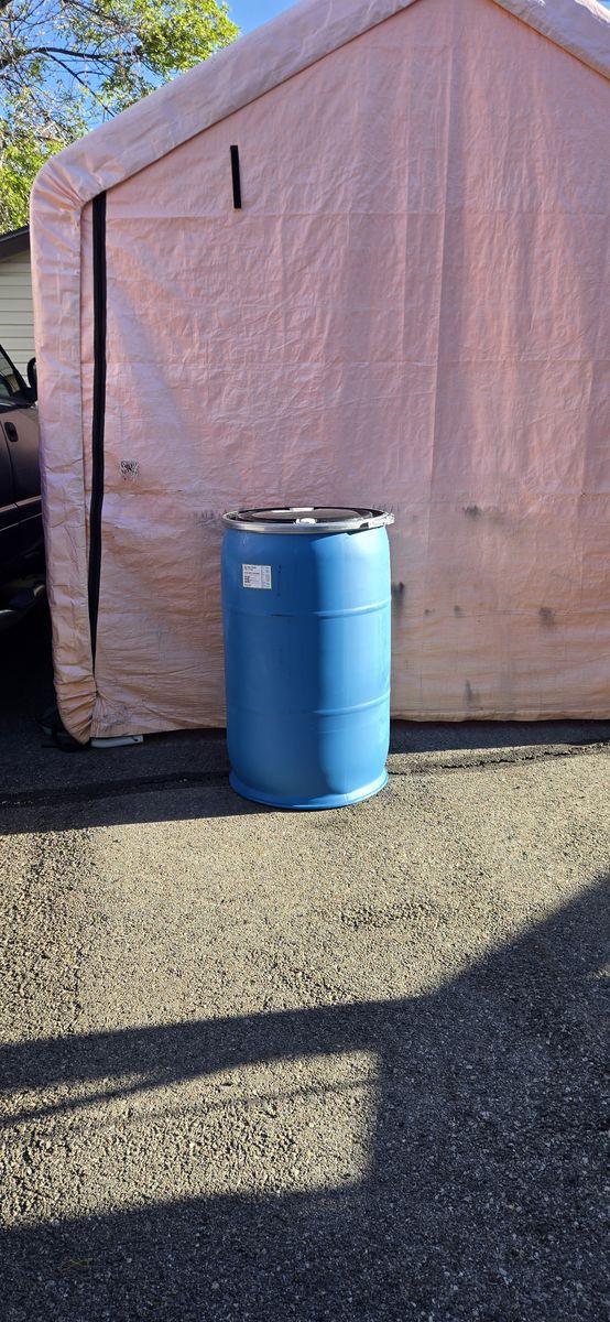 55 gallon Open Top Food Grade Blue Poly drum barrels