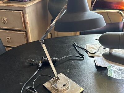 Vintage Chrome Tensor IL 400 Folding Desk Lamp