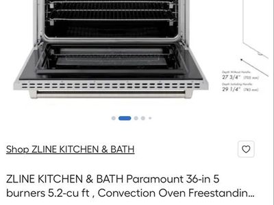 $1750 OBO GOOD SLIDE INDUCTION RANGE STAINLESS STEEL ZLINE