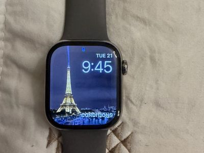Apple Watch Smartwatch with Dark Grey Silicone Band Serie 10 42mm