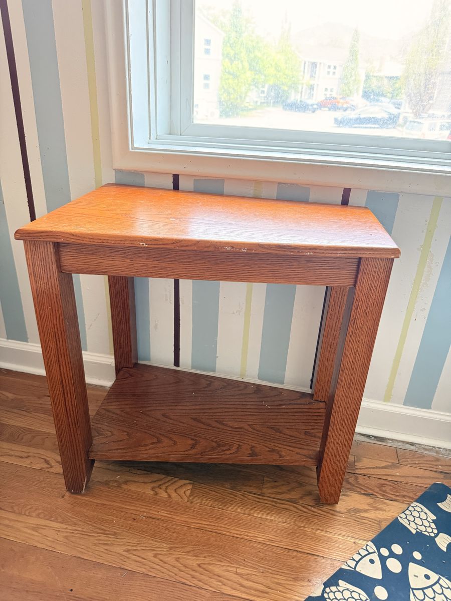 Angled Vintage Side Table