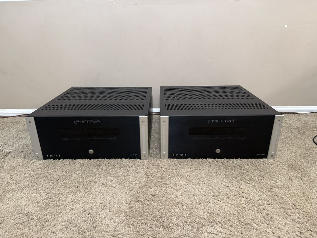 Emotiva XPA-1 500 WattS RSM @8ohms Monoblock Amps