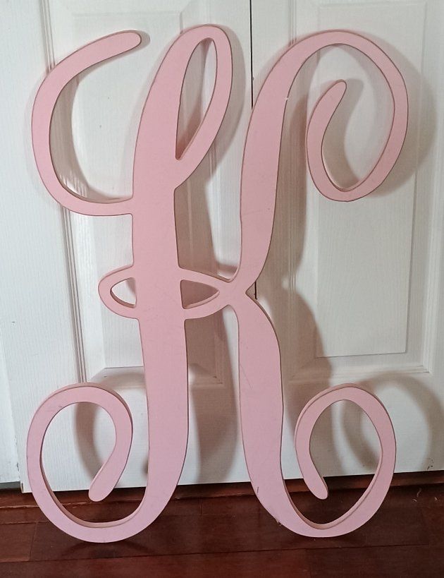 Large Monogram Letter K