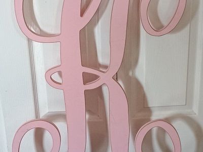 Large Monogram Letter K