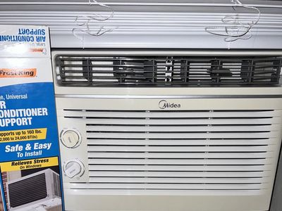Window AC Unit with Mounting Support Arm