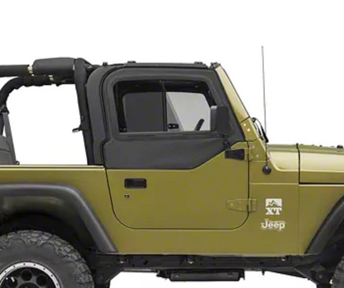 Bestop Half Door Upper Glass Slider windows Jeep Wrangler TL LJ