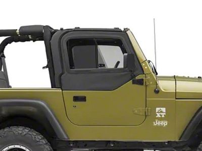 Bestop Half Door Upper Glass Slider windows Jeep Wrangler TL LJ