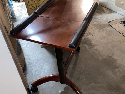 Cherry wood TV tray table!