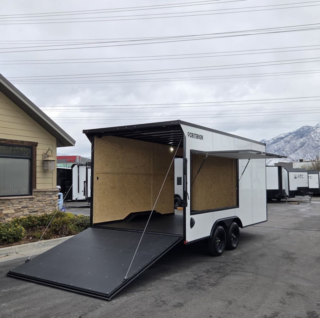 2026 Criterion 8x16 / 8.5x16 Concession, .030 Aluminum, Food Trailer Enclosed Cargo New