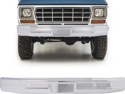 1980-1986 Ford Bronco F Series Replacement Front Chrome Bumper