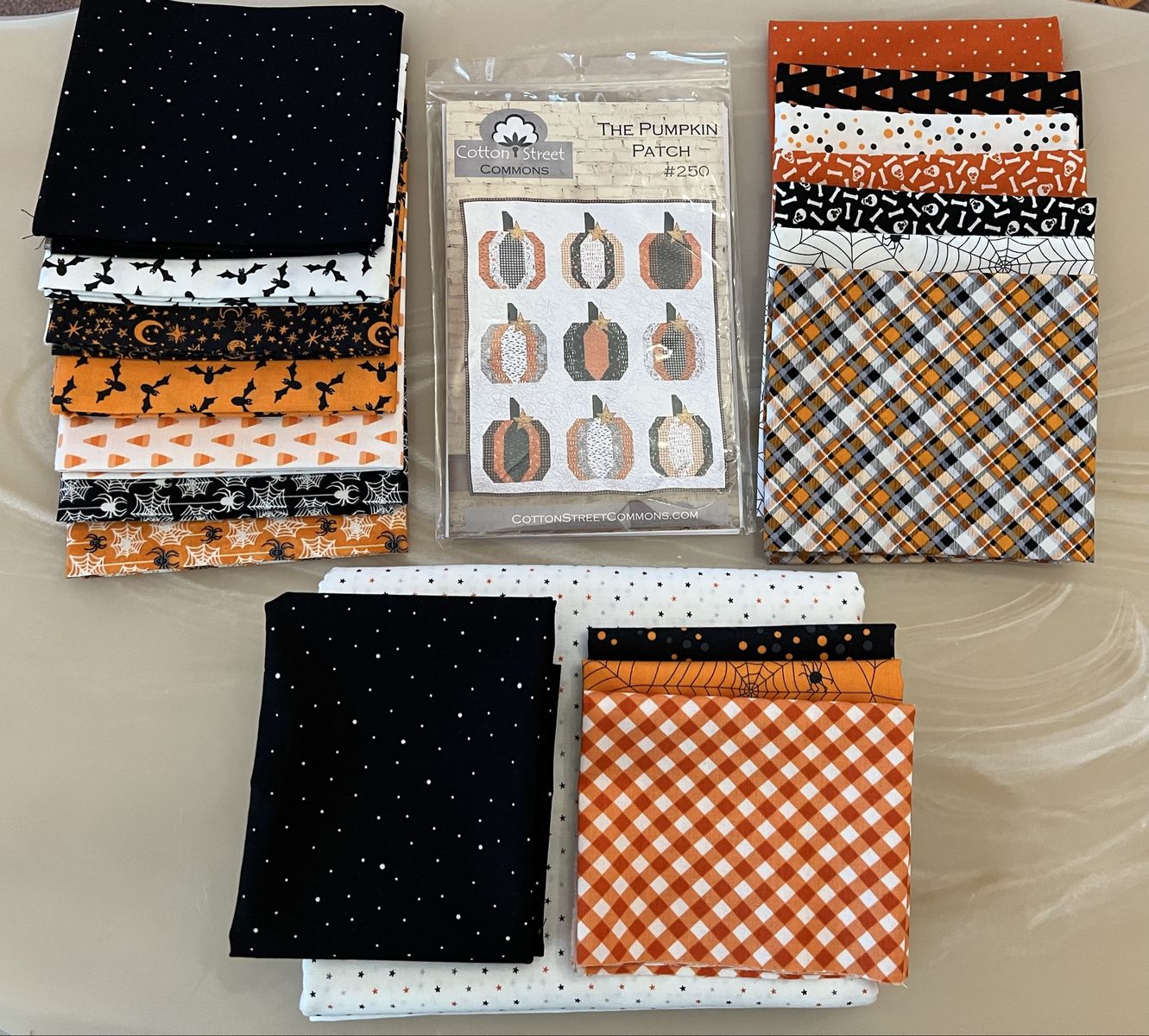 The Pumpkin Patch Quilt Kit Cotton Street Commons Halloween Fabric Pattern