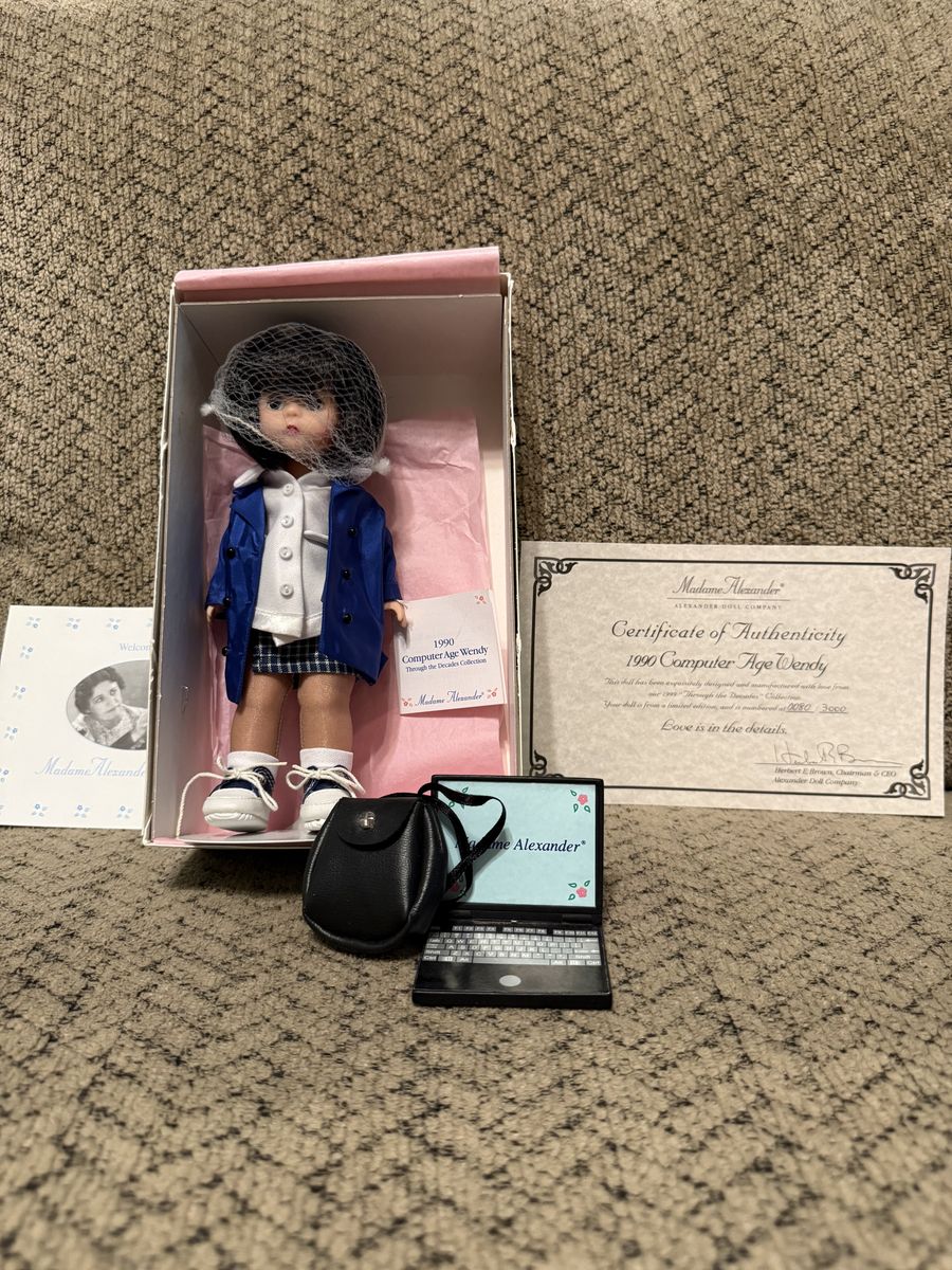 Limited Edition Madame Alexander 1990 Computer Age Doll, #17820