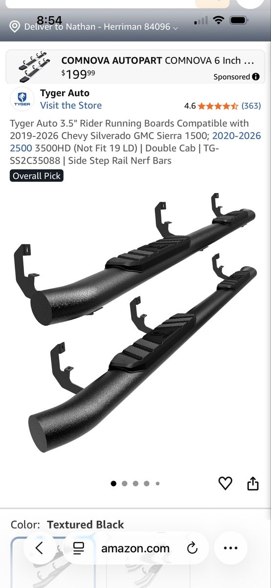 Tyger Auto 3.5" Rider Running Boards - Chevy Silverado / GMC Sierra