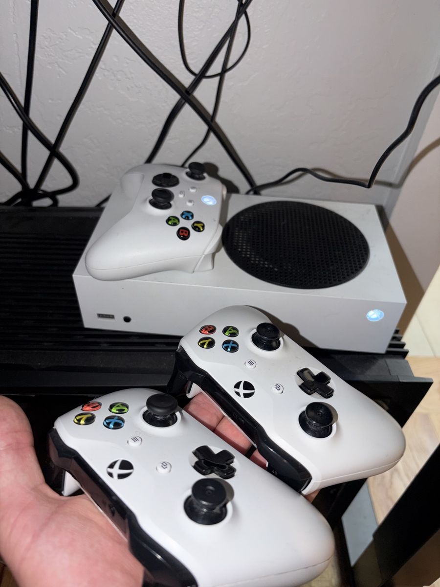 Xbox Series S Console with Three Wireless Controllers