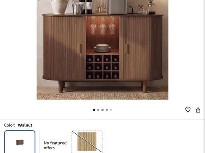 Mid-century modern hutch/storage cabinet/console New in box!