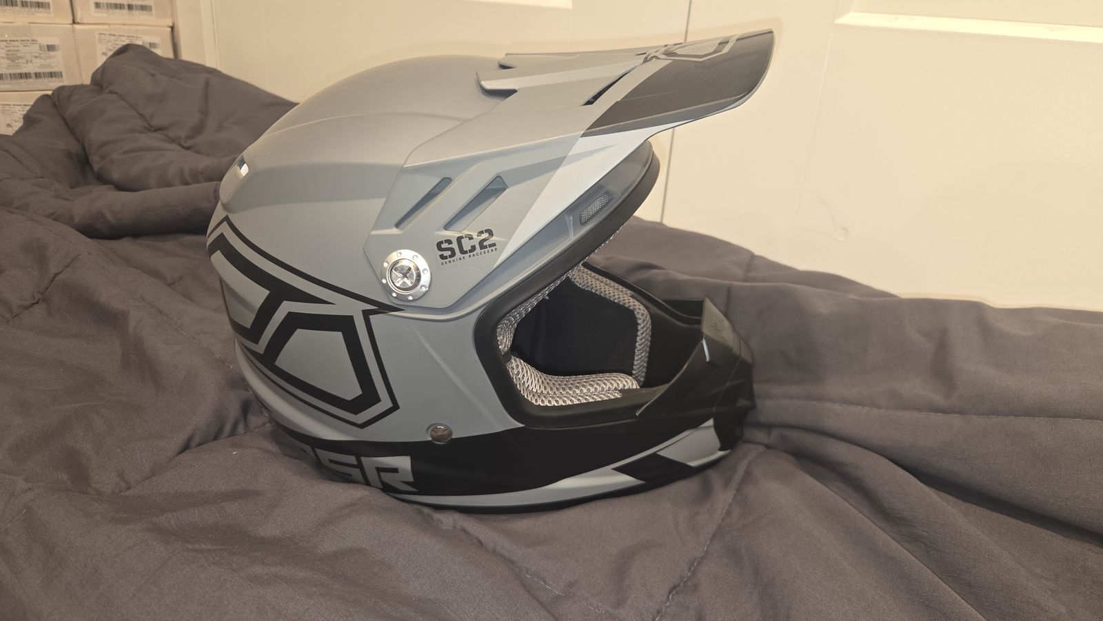Youth MSR SC2 Helmet - Gray with Scott Goggles