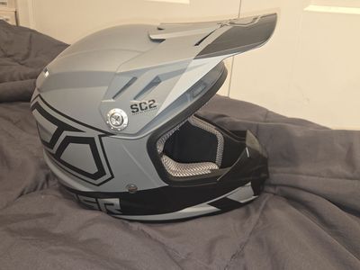 Youth MSR SC2 Helmet - Gray with Scott Goggles