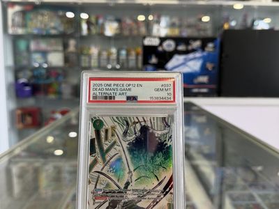 2025 One Piece OP12 EN Alternate Art #037 Dead Man's Game PSA 10 GEM MINT