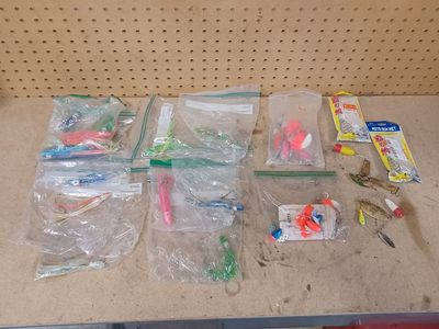 Fishing gear. Lures etc.