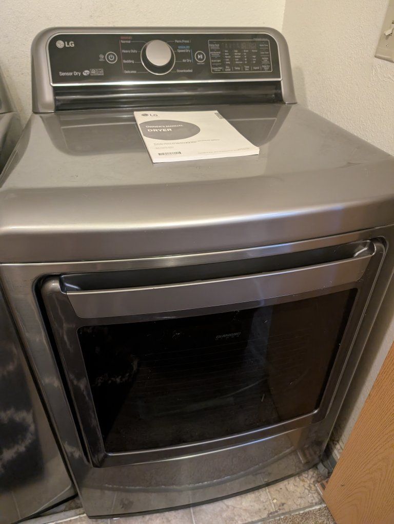 LG Smart Front Load Dryer with Sensor Dry - Graphite Steel