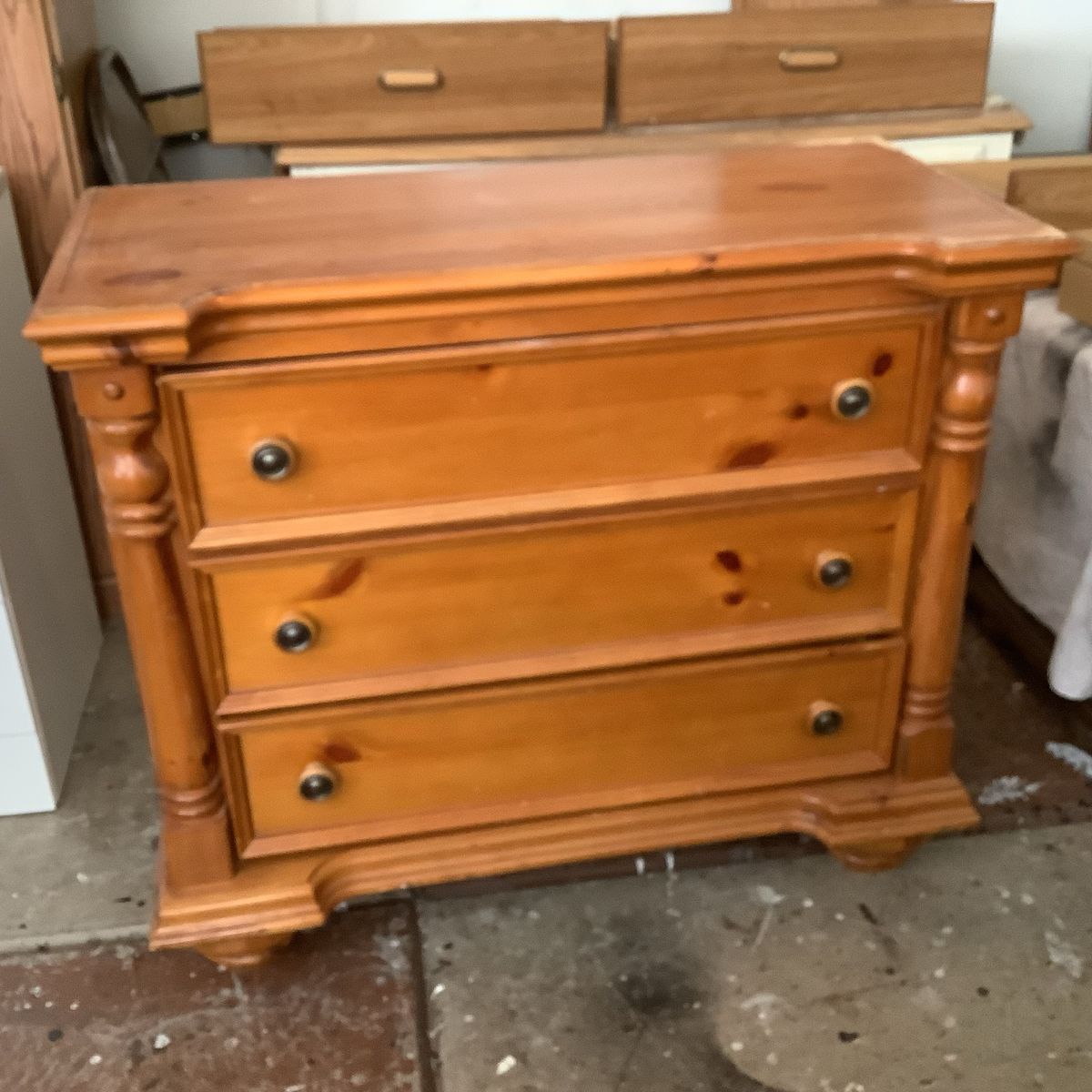 3 Drawer Knotty Pine Dresser 