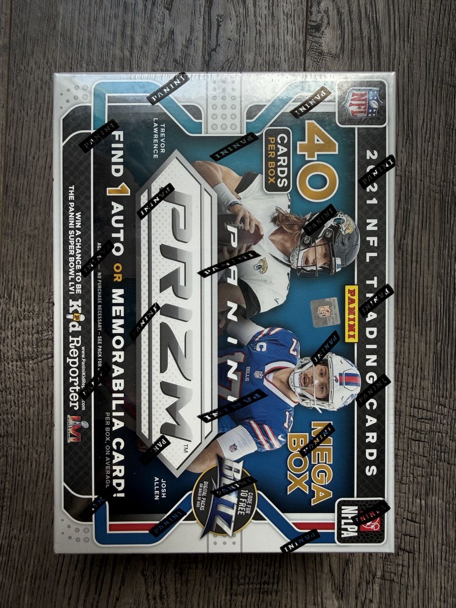 2021 Panini Prizm NFL Football Mega Box Factory Sealed 40 Cards