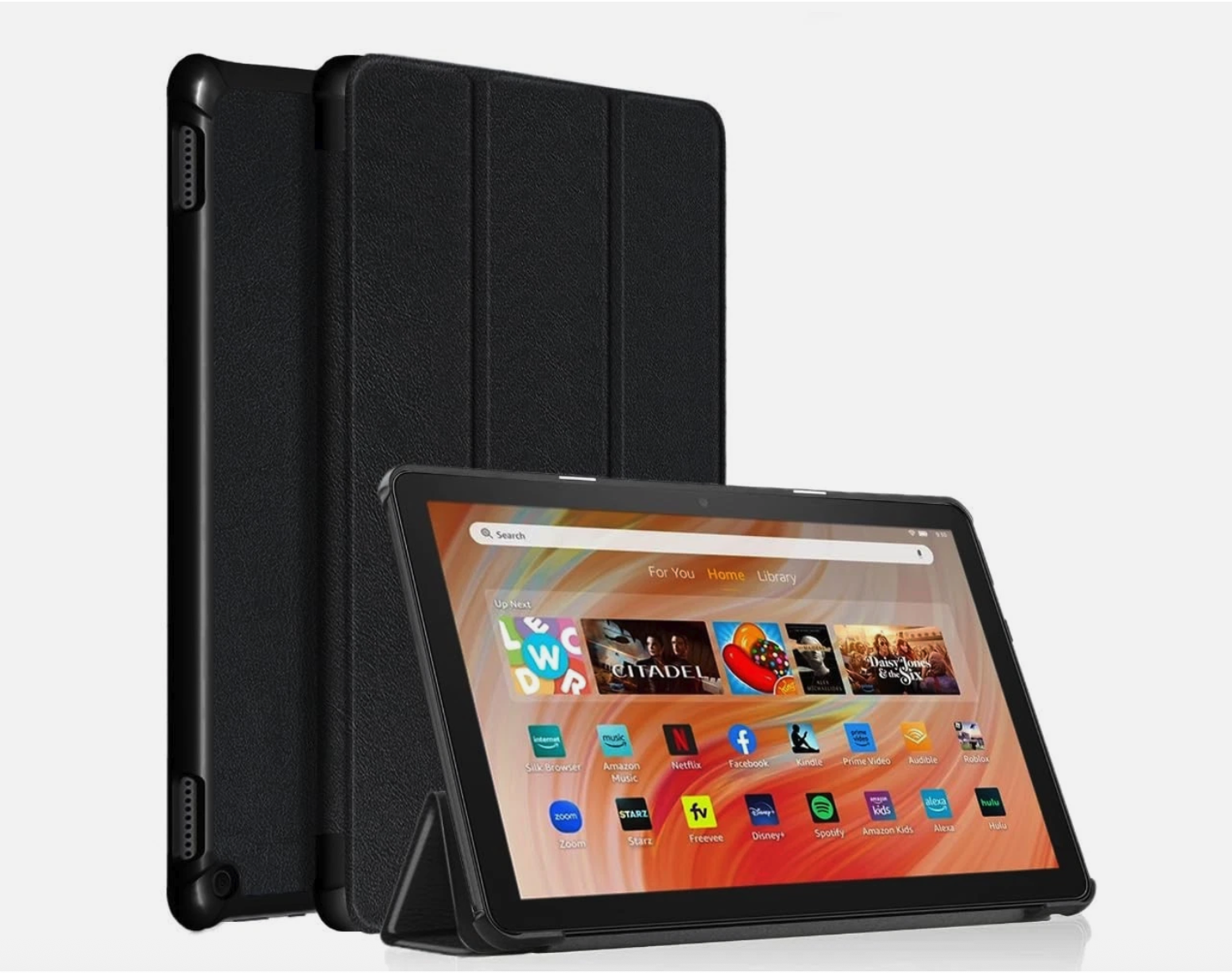 Fire HD 10 13th Gen 2023 Case Kids Pro Auto Wake Sleep Slim Folio Black