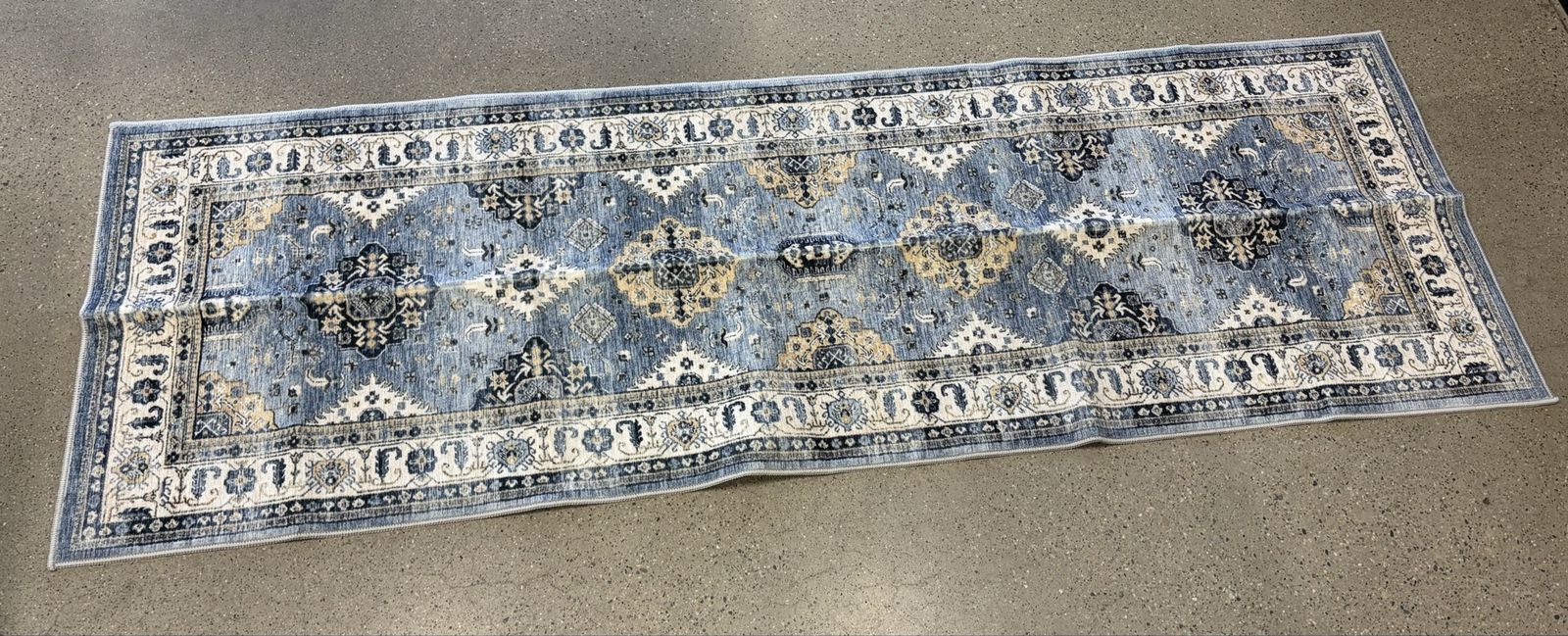 2’x6’ Blue Rug Runner