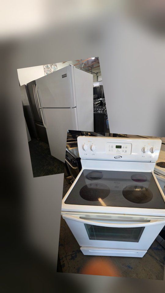 frigidaire refrigerator and crosley electric stove