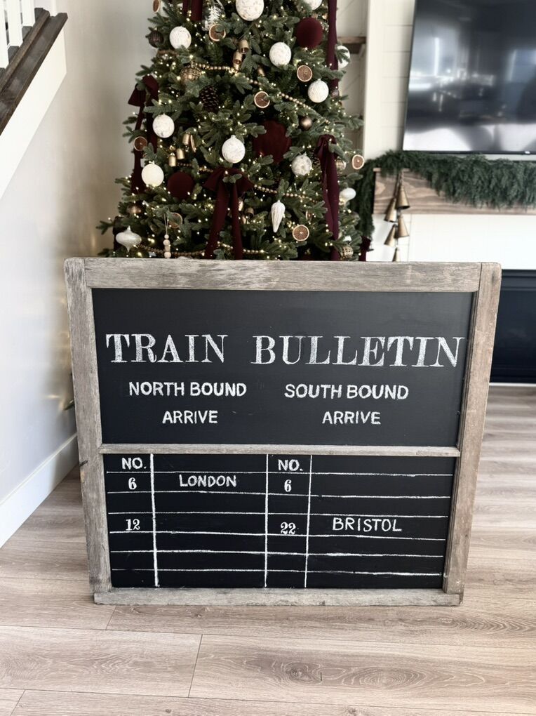 Vintage | Aged Wood Frame Chalkboard Rustic Decor