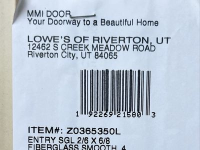 MMI DOOR 2/6 x 6/8 Primed Fiberglass Smooth Left-Hand In-Swing Entry Door Frame