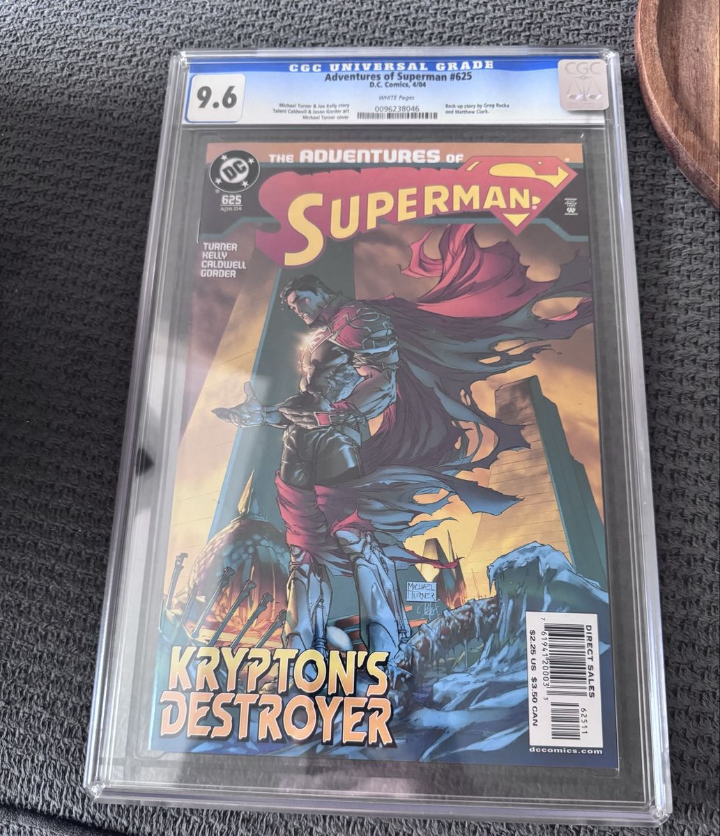 The Adventures of Superman #625 CGC 9.6 White Pages (DC Comics, 2004) Michael Turner Cover
