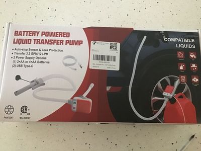 Battery Powered Liquid Transfer Pump