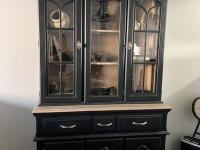 Black vintage Hutch