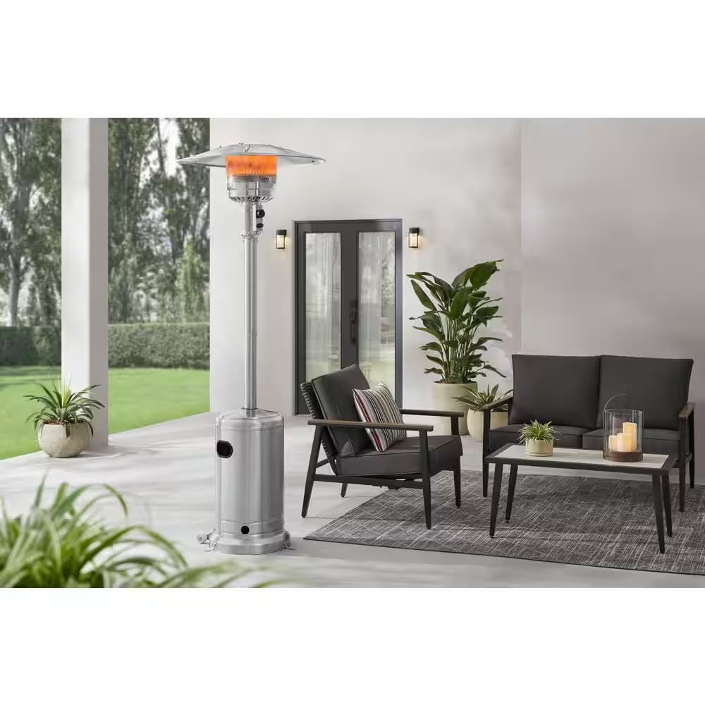 Hampton Bay 48k BTU Stainless Patio Heater
