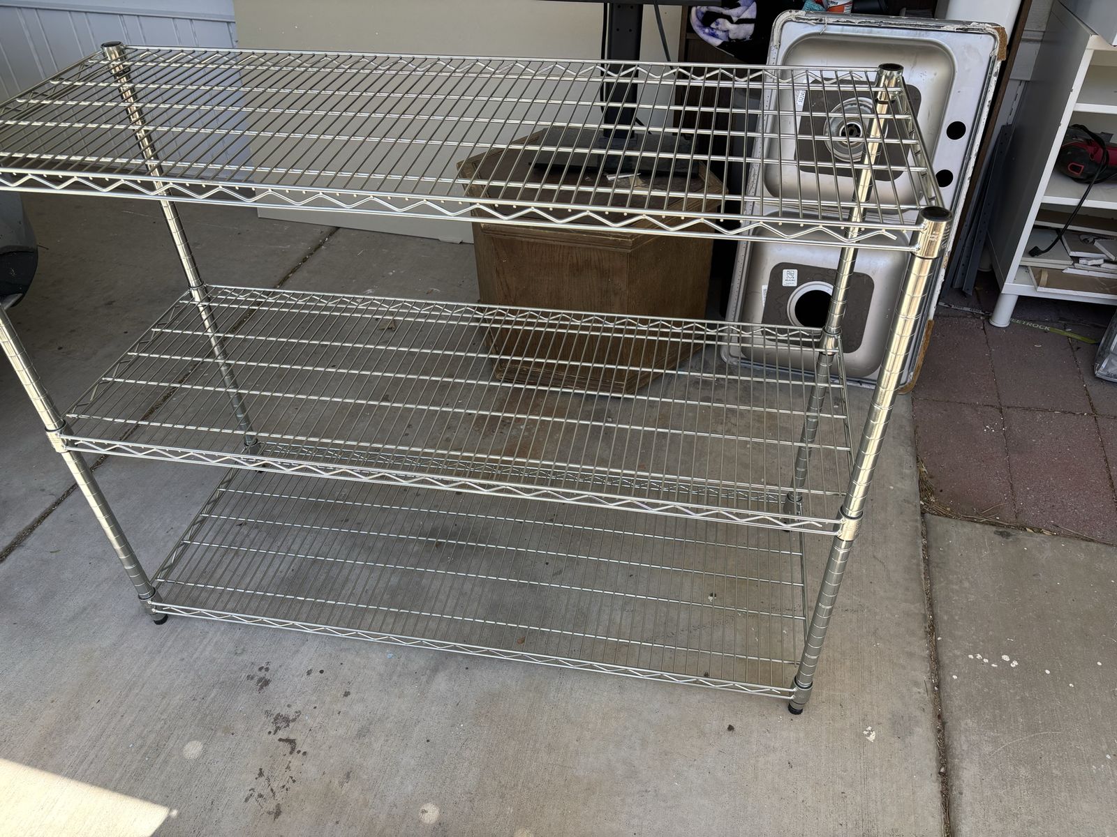 Sturdy garage metal organizer