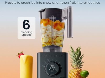 New Chefman Obliterator Countertop Blender for Smoothies, to Crush Ice, Nuts, and Frozen Fruit with Stainless Steel Blade