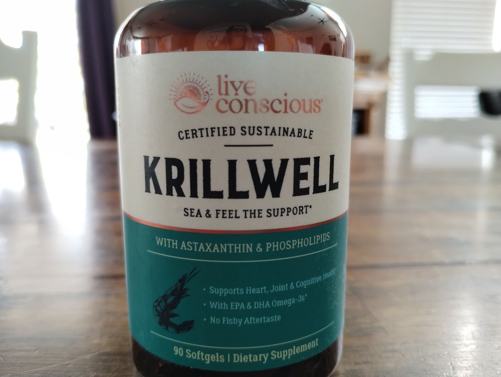 Krillwell dietary supplement by Live Conscious