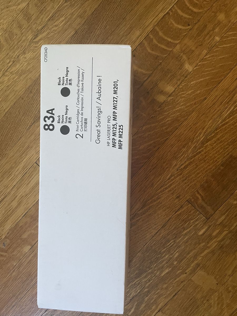 One HP laser jet pro cartridge