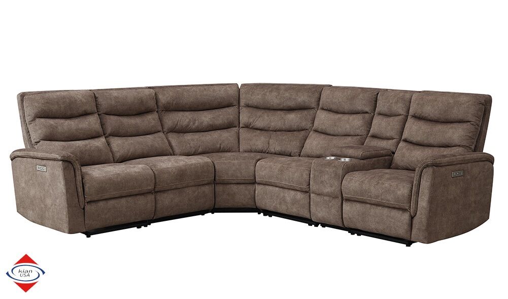 BRAND NEW! Power Motion Brown Sectional
