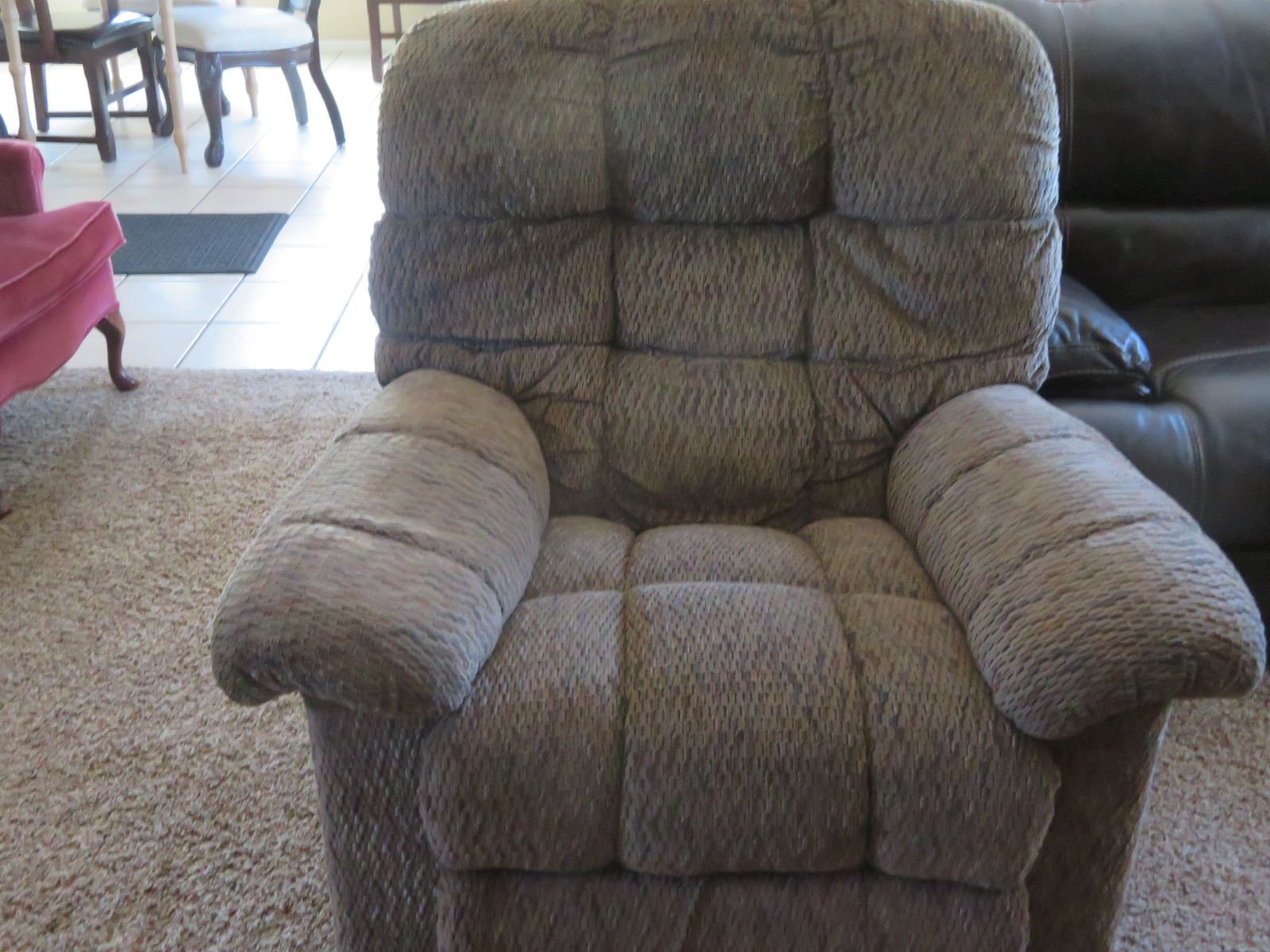 Two recliner chairs.
