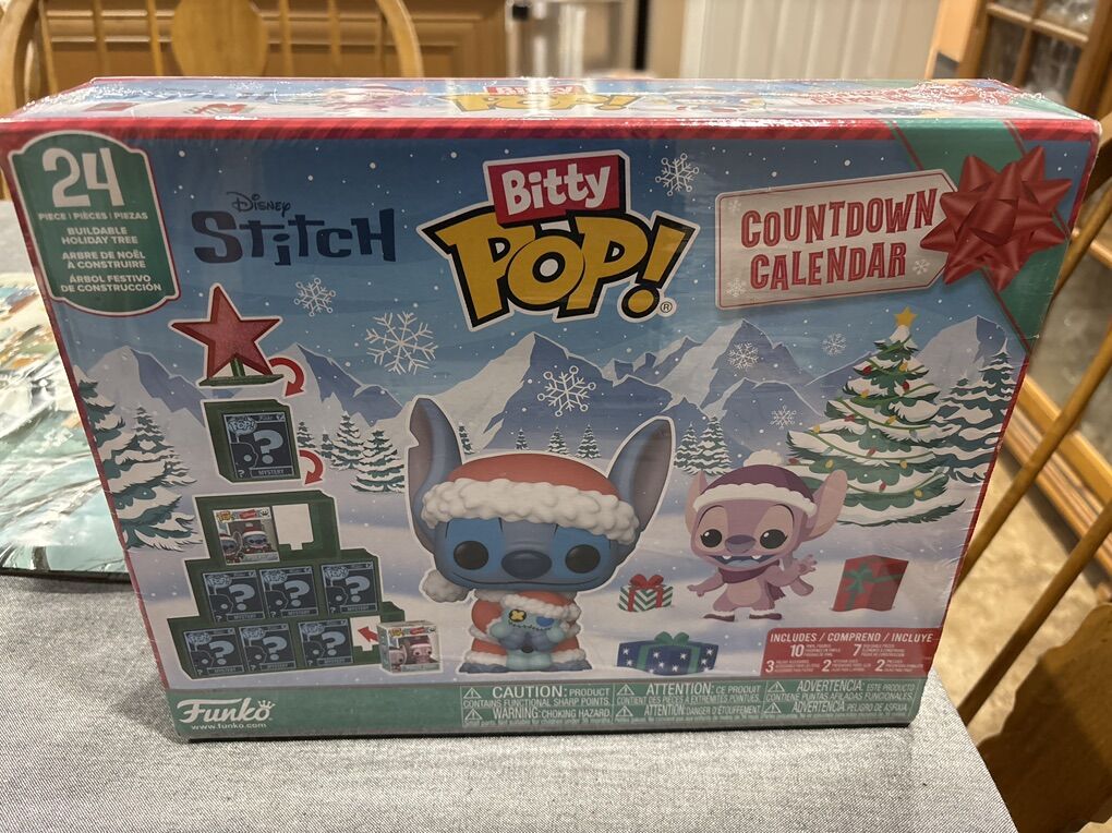 Disney Stitch Bitty Pop Countdown Calendar NEW