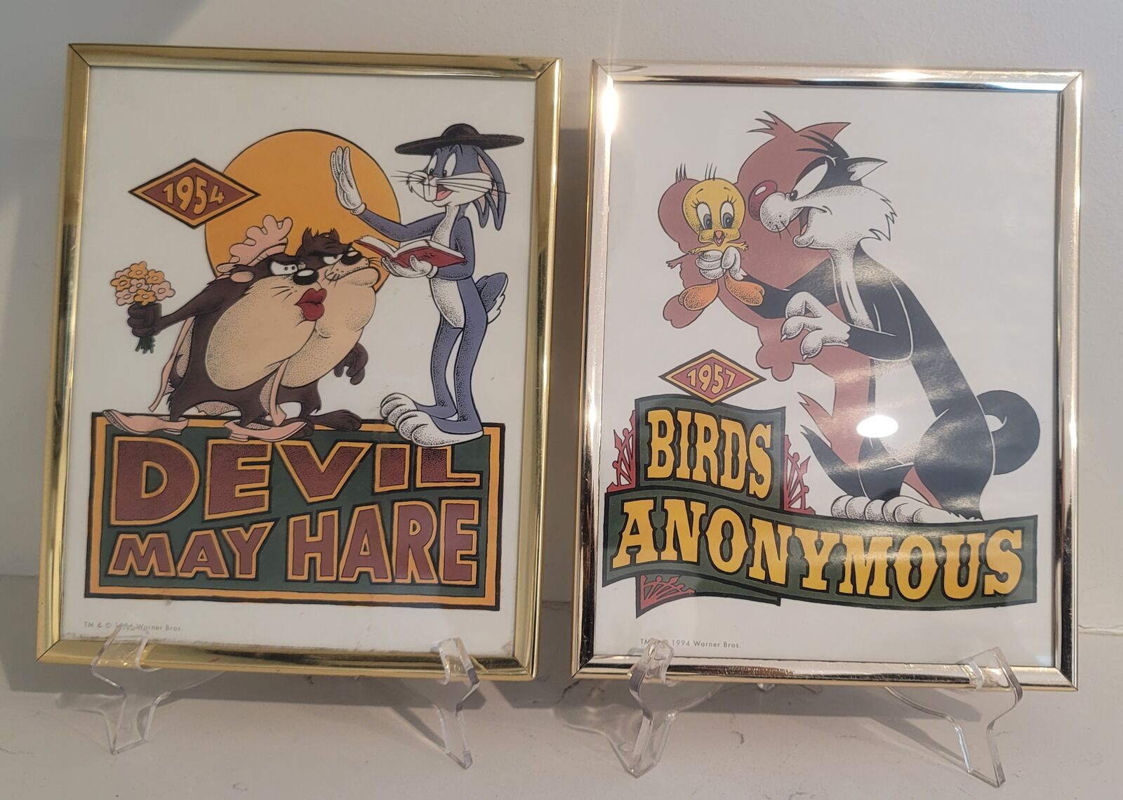 1994 Vintage Looney Tunes Framed Print Art