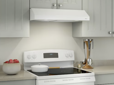 NEW White Broan 30 inch Convertible 300-CFM Under Cabinet Range Hood