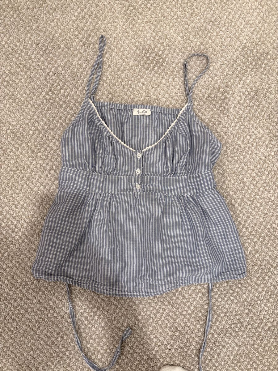 Pac Sun blue striped top