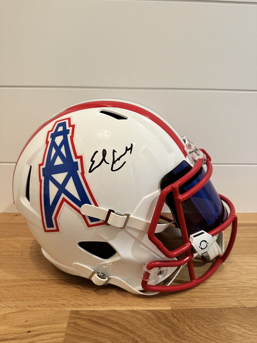 Earl Campbell Signed Houston Oilers Throwback Riddell Replica Helmet Fanatics Authenticated