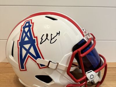 Earl Campbell Signed Houston Oilers Throwback Riddell Replica Helmet Fanatics Authenticated