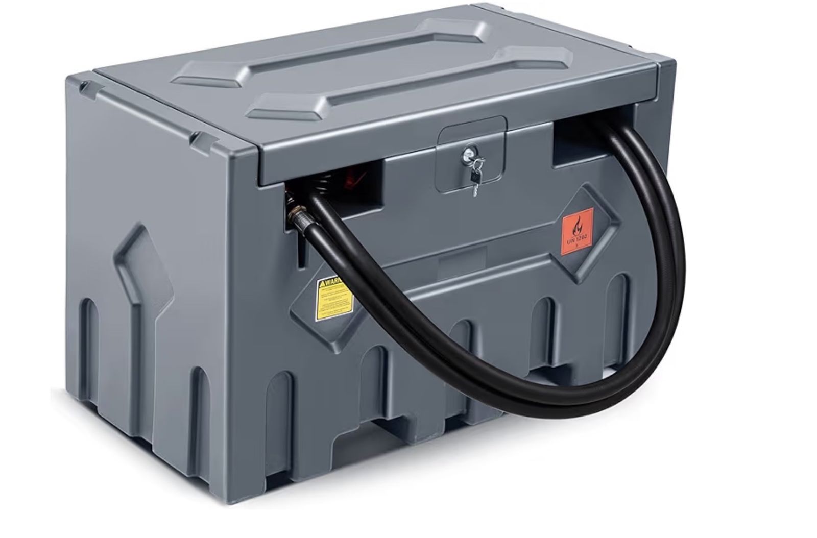 52 Gallon Portable Diesel Fuel Transfer Tank with 12V DC Pump & 15ft Hose - New
