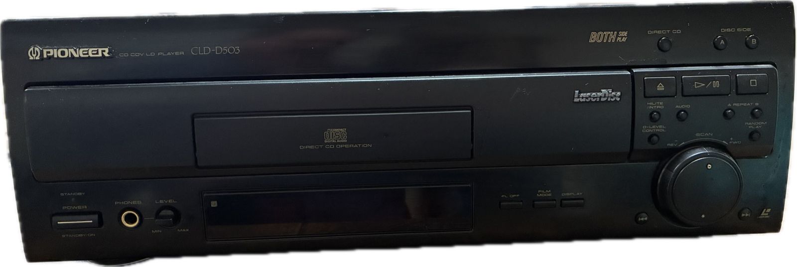 PIONEER CLD-D503 LaserDisc w/OG Remote WORKS TESTED