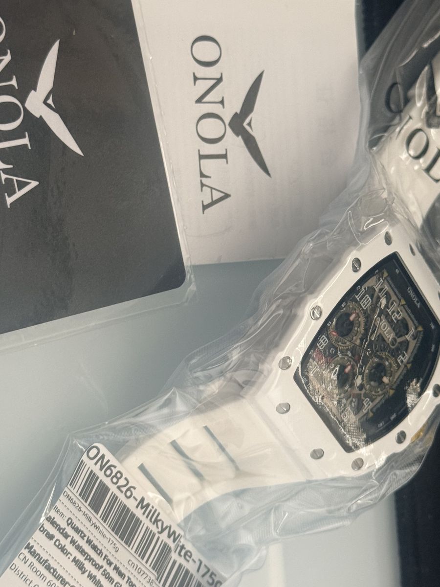 250 OBO Or Best Offer! Onola men's or women’s Quartz watch Mille Richard Skeleton Style wristwatch Chronograph
